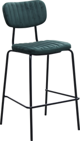 Durafurn Tiramisu Barstool - Black Frame / Upholstered